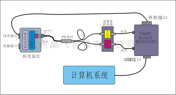 雙光束微型光譜儀系統(tǒng)示意圖(圖1)